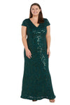 Plus Size Dresses Long Plus Size Sequin Formal Evening Dress Hunter