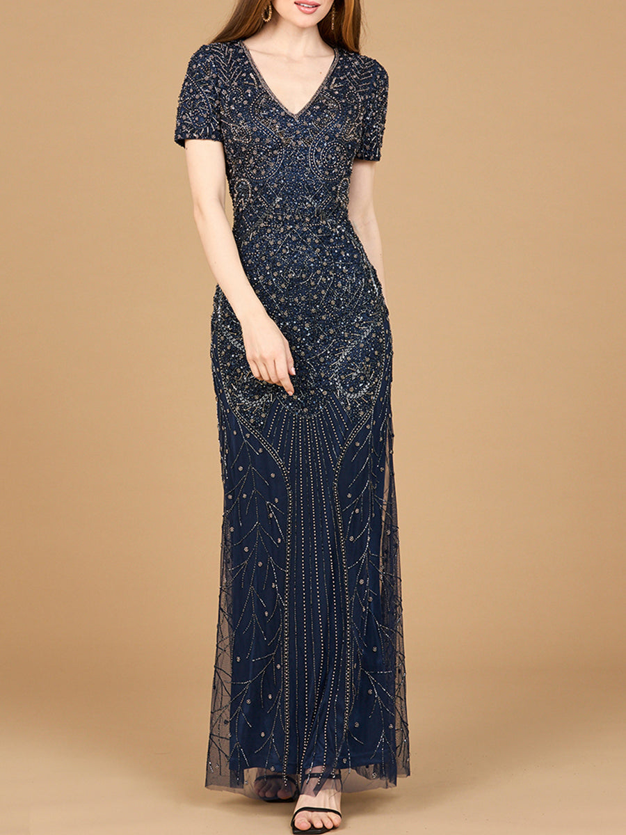 Formal Dresses Long Lace Formal Evening Dress Navy
