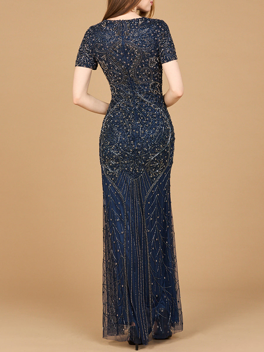 Formal Dresses Long Lace Formal Evening Dress Navy