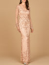 Formal Dresses Long Formal Beaded Evening Dress Blush