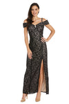 Mother of the Bride Dresses Long Mother of the Bride Formal Evening Dress Black/Nude