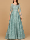 Formal Dresses Overskirt Long Lace Formal Evening Dress Dress Sage