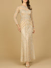 Formal Dresses Formal Long Beaded Evening Dress Nude Multi