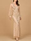 Formal Dresses Long Beaded Formal Glitter Evening Dress Nude
