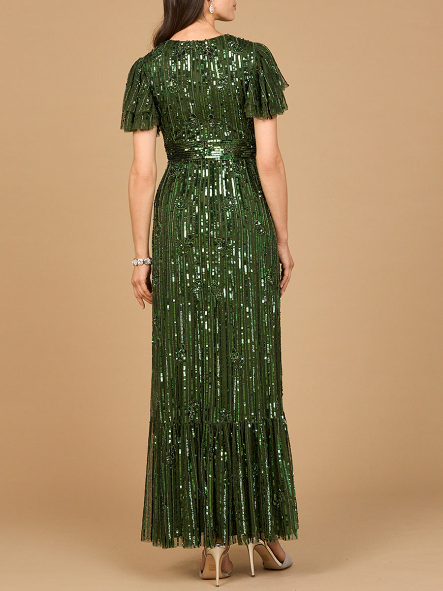 Formal Dresses Formal Long Beaded Evening Dress Emerald Green