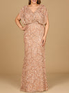 Mother of the Bride Dresses Long Mother of Bride Beaded Formal Dress Rose gold