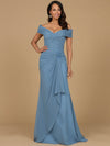 Formal Dresses A Line Long Formal Evening Formal Dress Dusty Blue