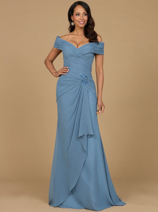 Formal Dresses A Line Long Formal Evening Formal Dress Dusty Blue
