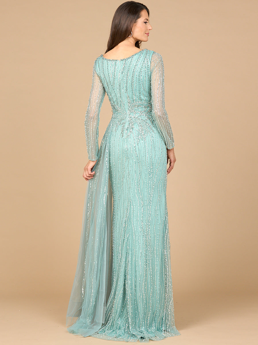 Formal Dresses Long Evening Lace Fitted Formal Dress Dark Sage