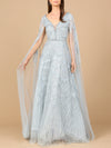 Formal Dresses Long A Line Formal Beaded Lace Evening Dress Light Blue