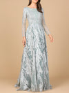 Mother of the Bride Dresses Long Modest Beaded Lace Formal Mother of the Bride Dress Slate