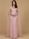 Formal Dresses Long Sleeve Formal Beaded Cape Evening Dress Cashmere