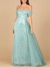 Prom Dresses Fitted Long Formal Beaded Evening Dress Dark Sage