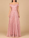Prom Dresses Beaded Long Ball Gown Formal Prom Dress Dusty Rose