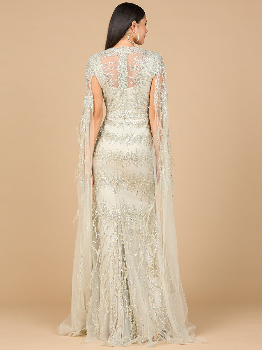 Formal Dresses Long Formal Evening Beaded Lace Dress Blush