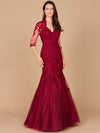 Formal Dresses Long Mermaid Formal Evening Dress  Dark Red
