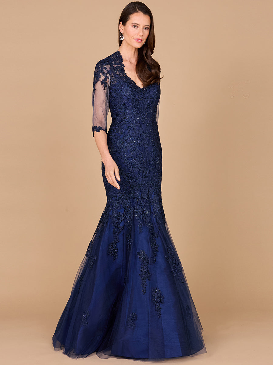 Formal Dresses Long Mermaid Formal Evening Dress Navy