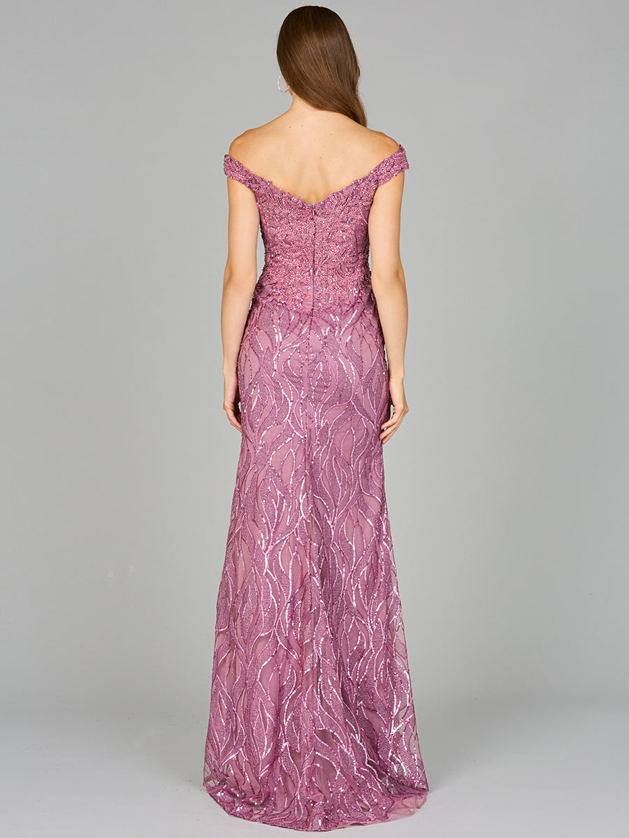 Prom Dresses Long Mermaid Formal Lace Applique Prom Dress Rose