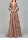 Mother of the Bride Dresses Long Modest Lace Mother of the Bride Formal Dress Taupe