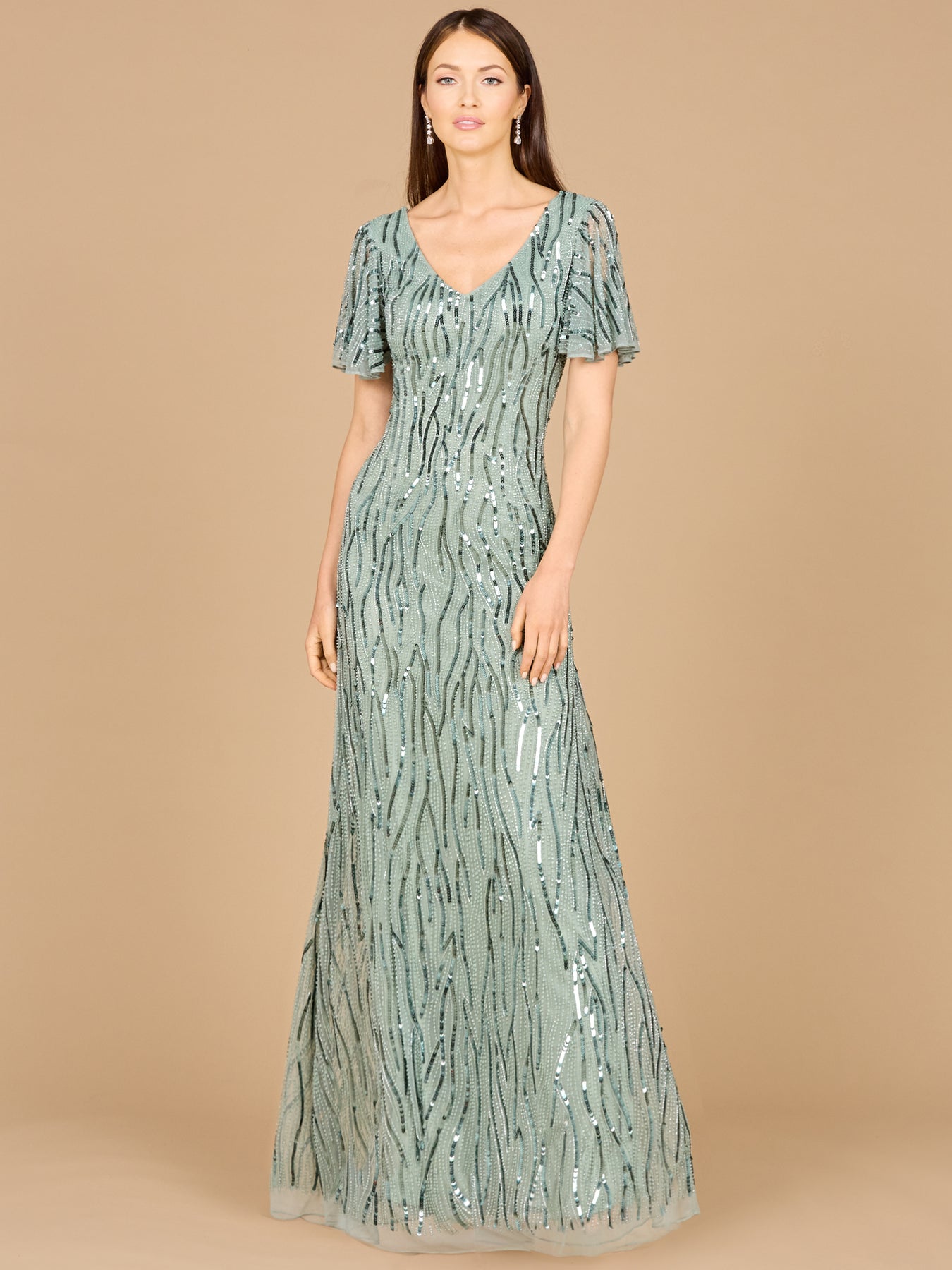 Formal Dresses Sequin Long Formal Evening Dress Green Mist
