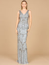 Formal Dresses Beaded Sequin Long Formal Dress Slate