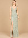 Formal Dresses Long Formal Beaded Floral Evening Dress Dusty Mint