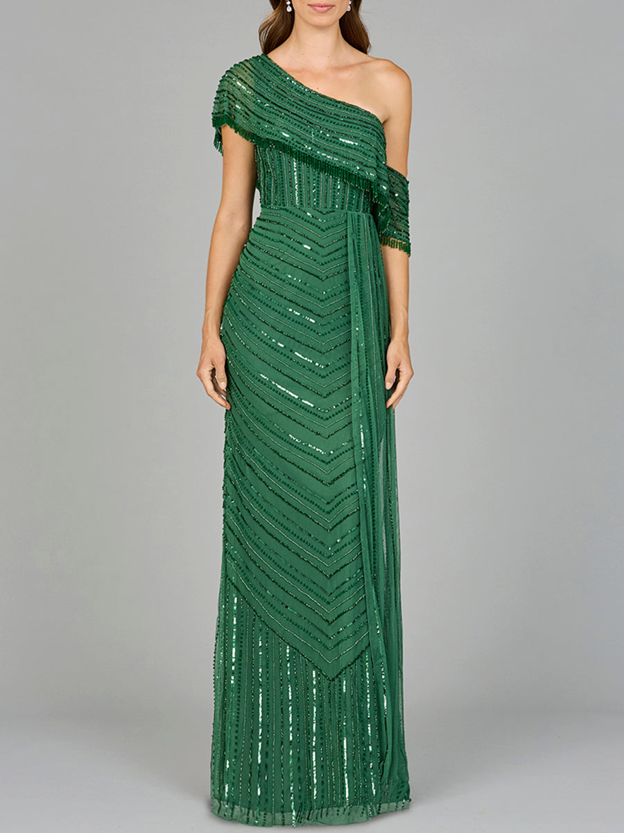 Prom  Dresses Prom Long Formal Evening Beaded Dress Forest Green