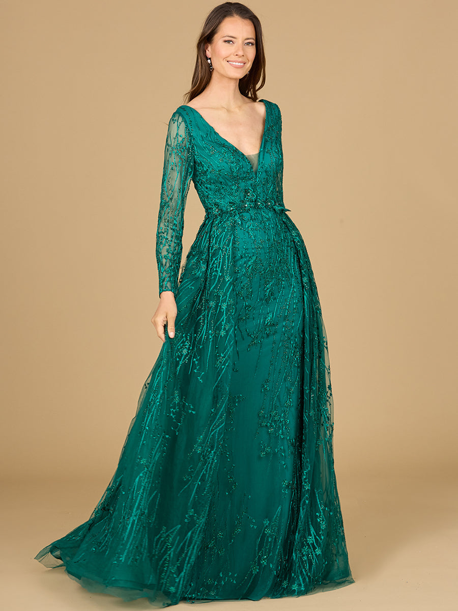 Mother of the Bride Dresses Long Formal Lace Mother of the Bride Fitted Dress Green