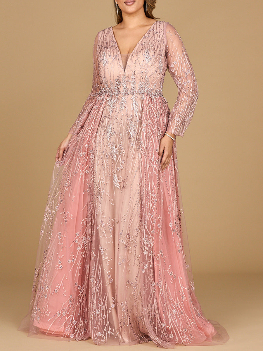 Mother of the Bride Dresses Long Formal Lace Mother of the Bride Fitted Dress Blush