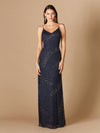 Prom Dresses Beaded Long Formal Evening Prom Dress Navy