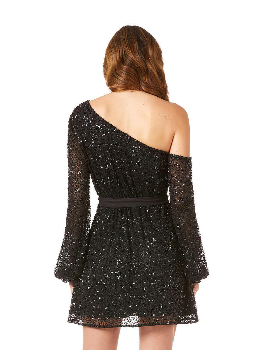 Cocktail Dresses Short Cocktail Beaded Mini Dress Black