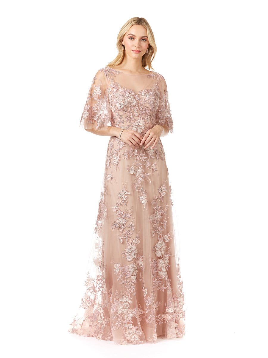 Formal Dresses Long Formal Lace Evening Dress Blush