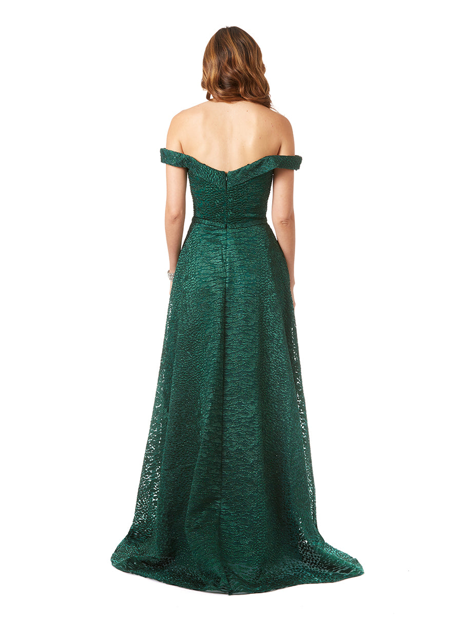 Prom Dresses Formal Long Prom Lace A Line Dress Green