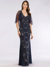 Mother of the Bride Dresses Beaded Long Formal Mother of the Bride Dress Navy