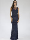 Formal Dresses Sequin Long Formal Evening Dress Navy