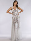 Prom Dresses Fitted Long Prom Formal Dress White/Multi