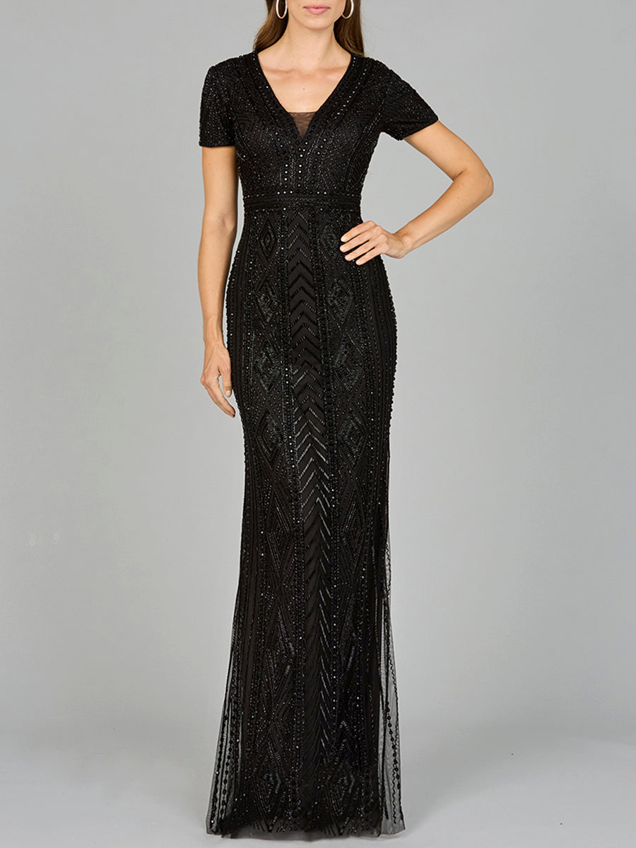 Mother of the Bride Dresses Fitted Formal Long Mother of the Bride Mermaid Dress Black