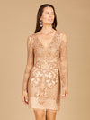 Cocktail Dresses Cocktail Fitted Short Mini Homecoming Dress Rose/Gold