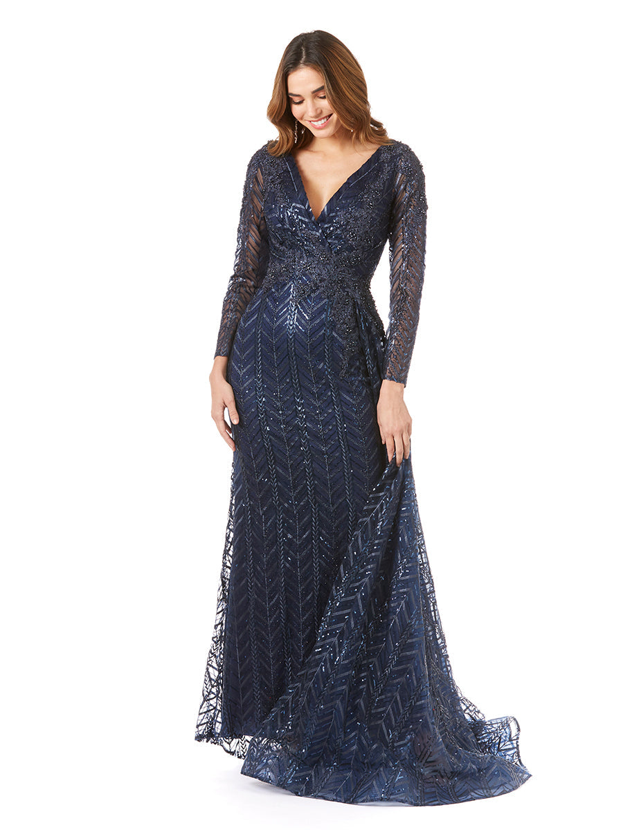 Mother of the Bride Dresses Long Formal Mother of the Bride Lace Dress Navy