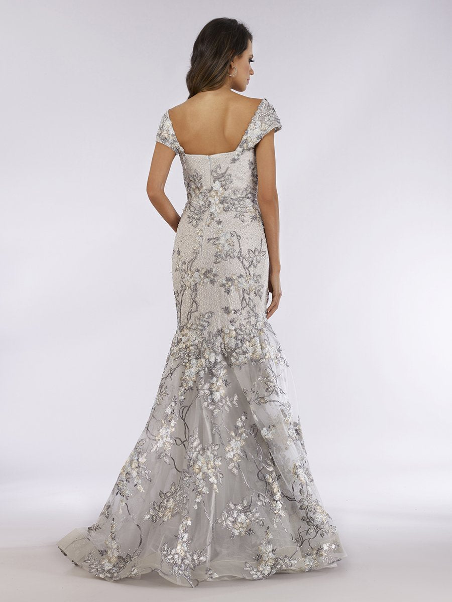 Formal Dresses Fitted Formal Long Mermaid Evening Dress Grey