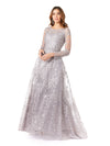 Formal Dresses Long Formal Lace Evening A Line Dress  Stone