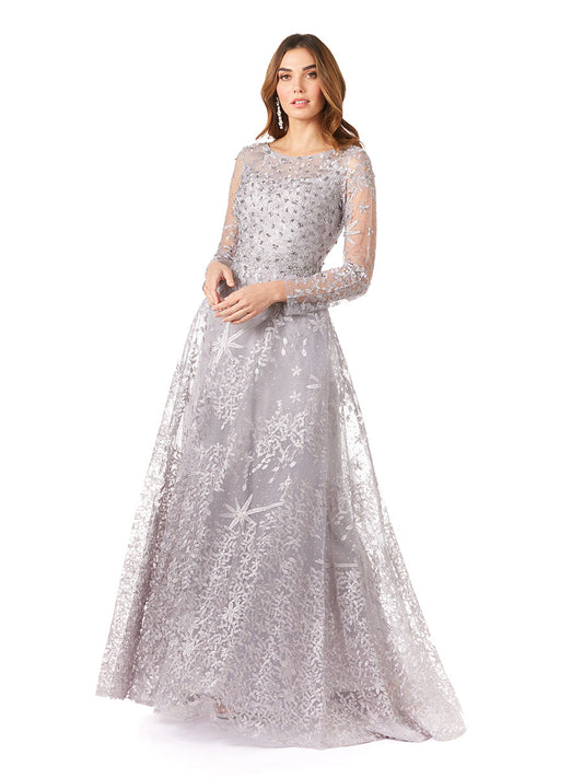 Formal Dresses Long Formal Lace Evening A Line Dress  Stone