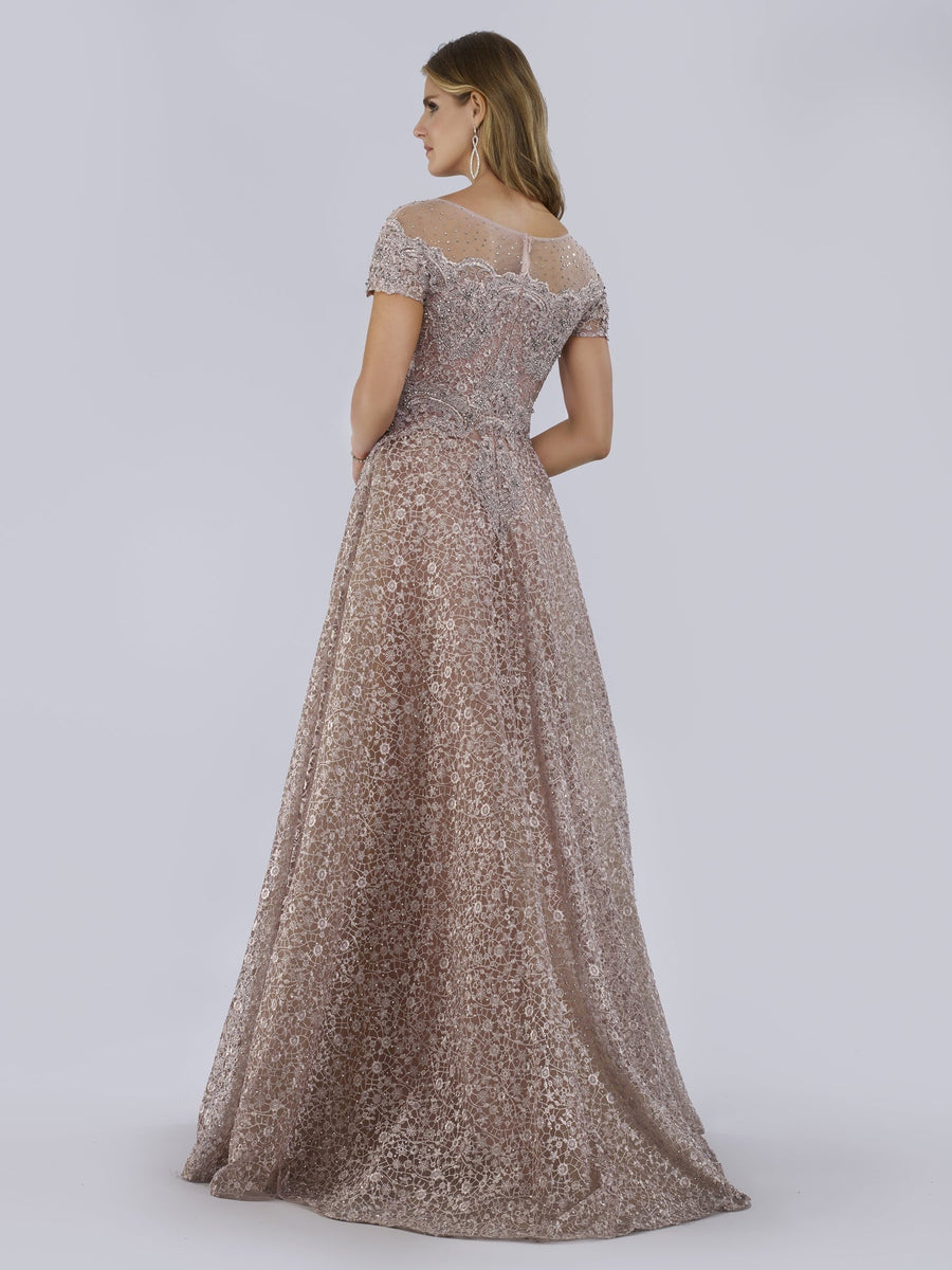 Formal Dresses Long Lace Ball Gown Formal Evening Dress Mauve