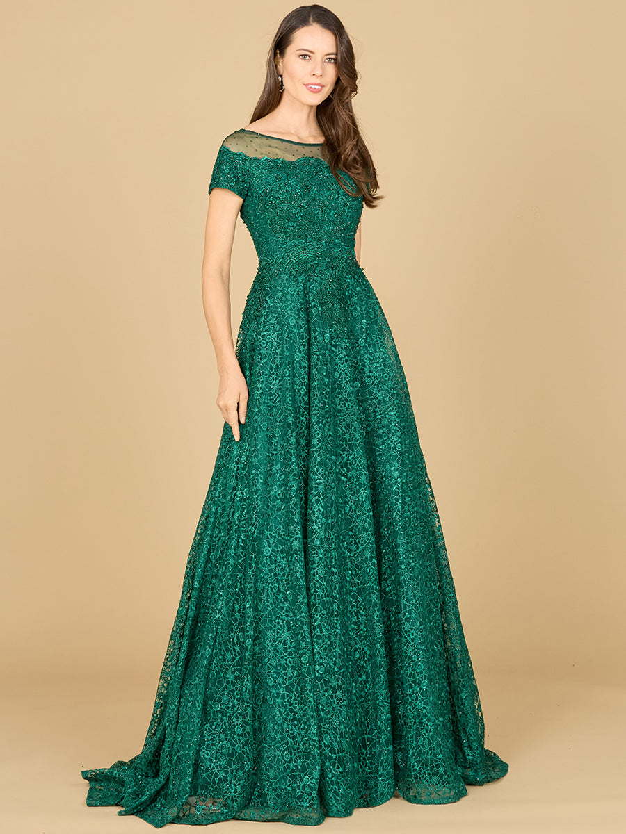 Formal Dresses Long Lace Ball Gown Formal Evening Dress Green