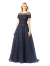 Formal Dresses Long Lace Ball Gown Formal Evening Dress Navy