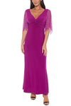 Plus Size Dresses Formal Long Beaded Plus Size Dress Magenta