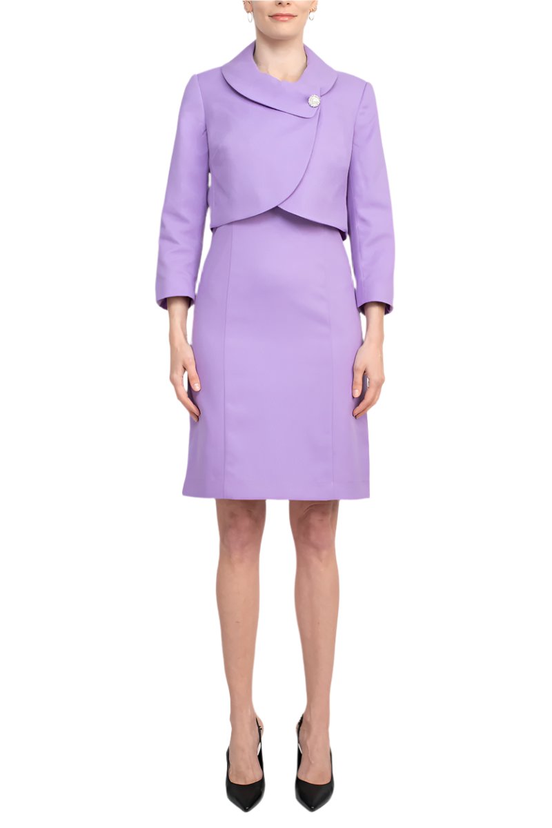 Cocktail Dresses  Short Cocktail Fitted Jacket Dress Hyacynth