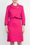 Cocktail Dresses  Short Cocktail Fitted Jacket Dress Hot Pink