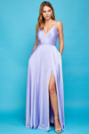 Prom Dresses  Long A Line Formal Slit Pocket Prom Dress Lavender