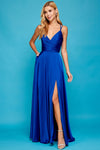 Prom Dresses  Long A Line Formal Slit Pocket Prom Dress Royal Blue